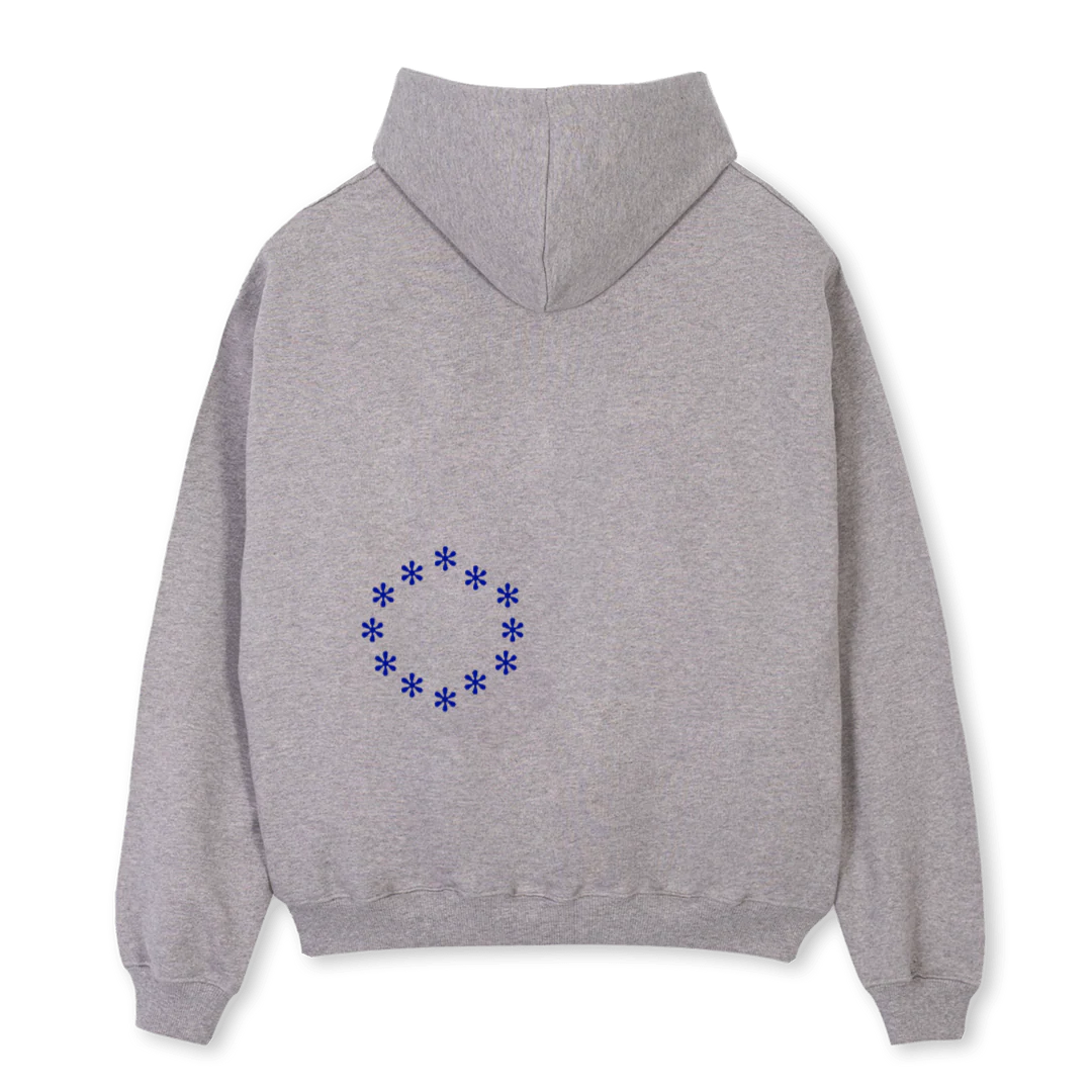 STHOHOONE Grey Marl Oversized Hoodie. - Image 2