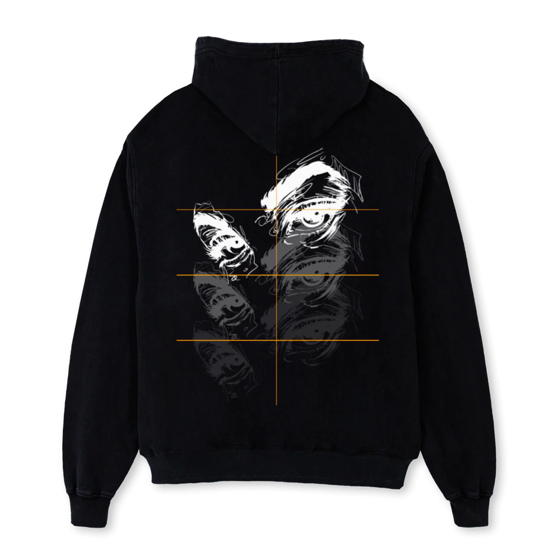 STHOODIESAMPLE Black Oversized Hoodie. - Image 2