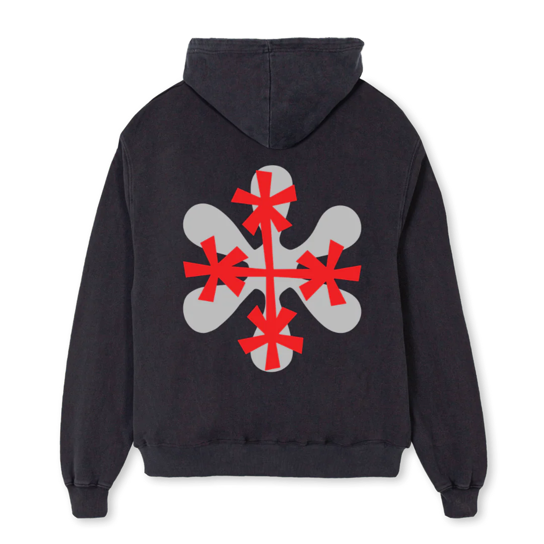 STHOZHOONE Vintage Black Oversized Zipped Hoodie. - Image 2