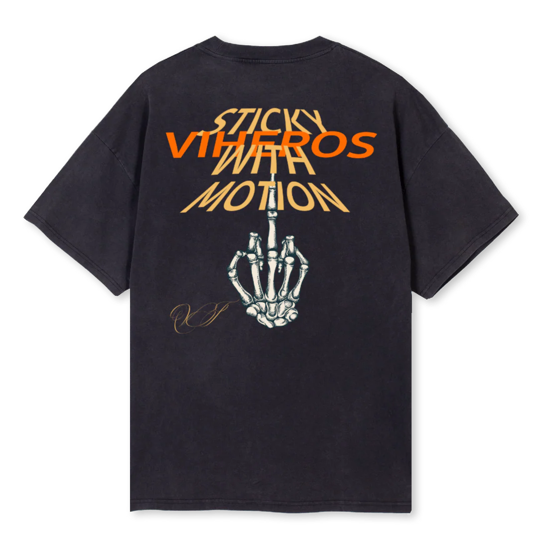 STICKY Vintage Black Oversized Tee. - Image 2