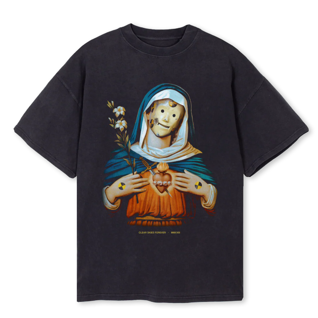 STILLHEREBLACK Vintage Black Oversized Tee.