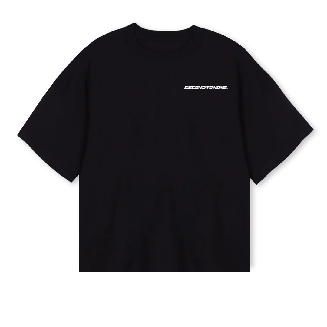 STNBOXTEEBLK Black Oversized Boxy Tee.