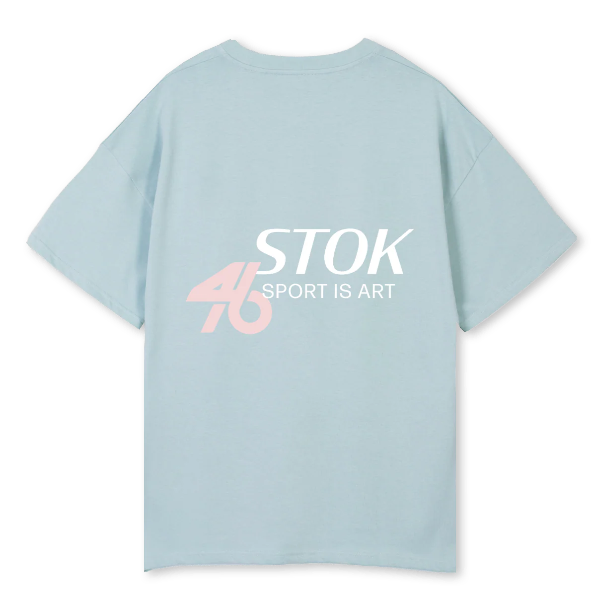 STOK FOURTYSIX Cold Blue Oversized Tee. - Image 2
