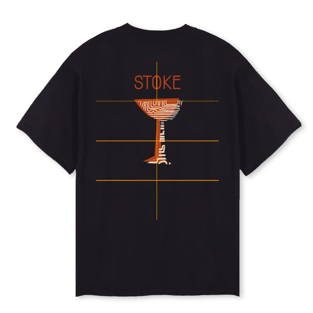 STOKBARMARTINITEE Black Oversized Tee. - Image 2