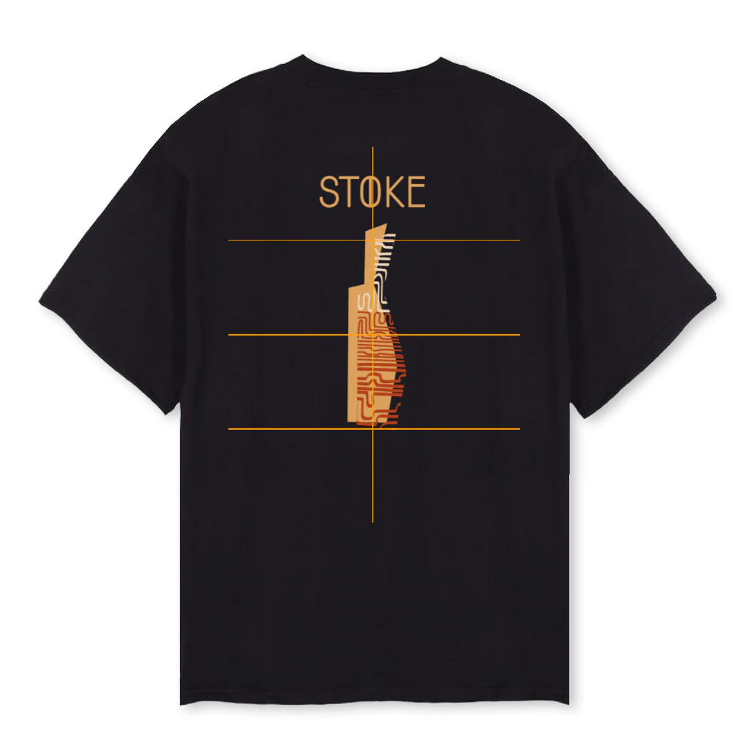 STOKBARWINETEE Black Oversized Tee. - Image 2