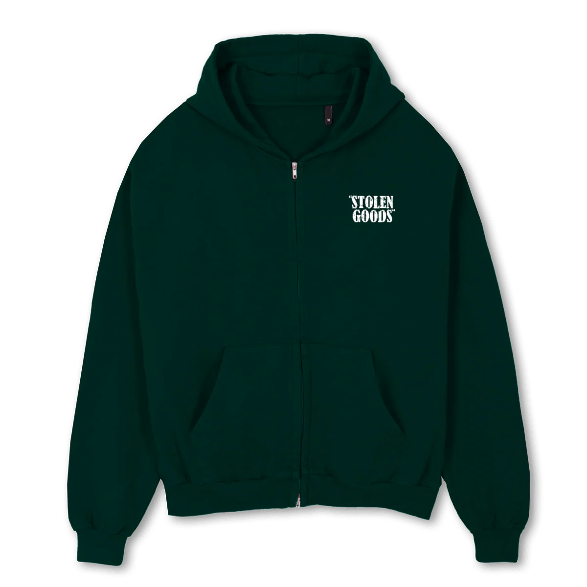STOLEN GOODS_6 Wild Green Oversized Zipped Hoodie.