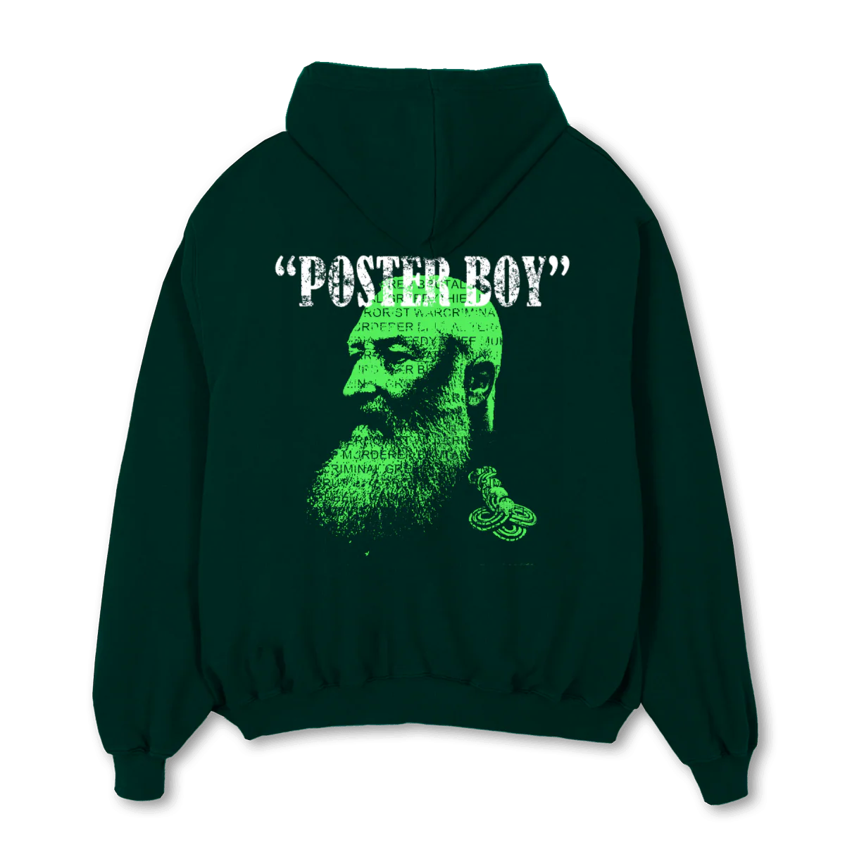 STOLEN GOODS_6 Wild Green Oversized Zipped Hoodie. - Image 2
