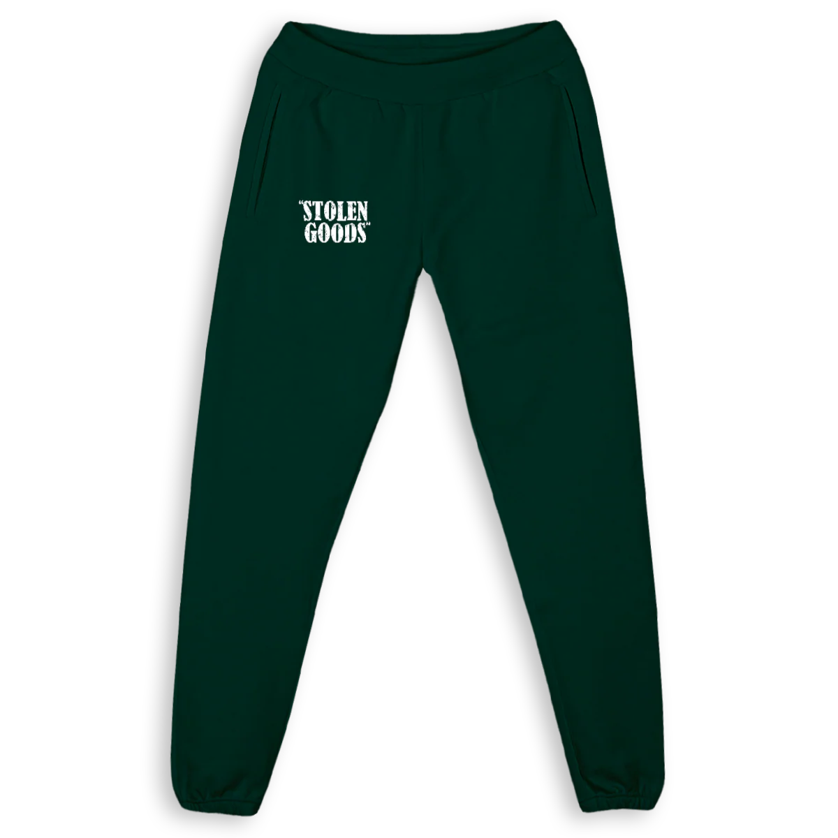 STOLEN GOODS_3  Wild Green Relaxed Sweatpants.