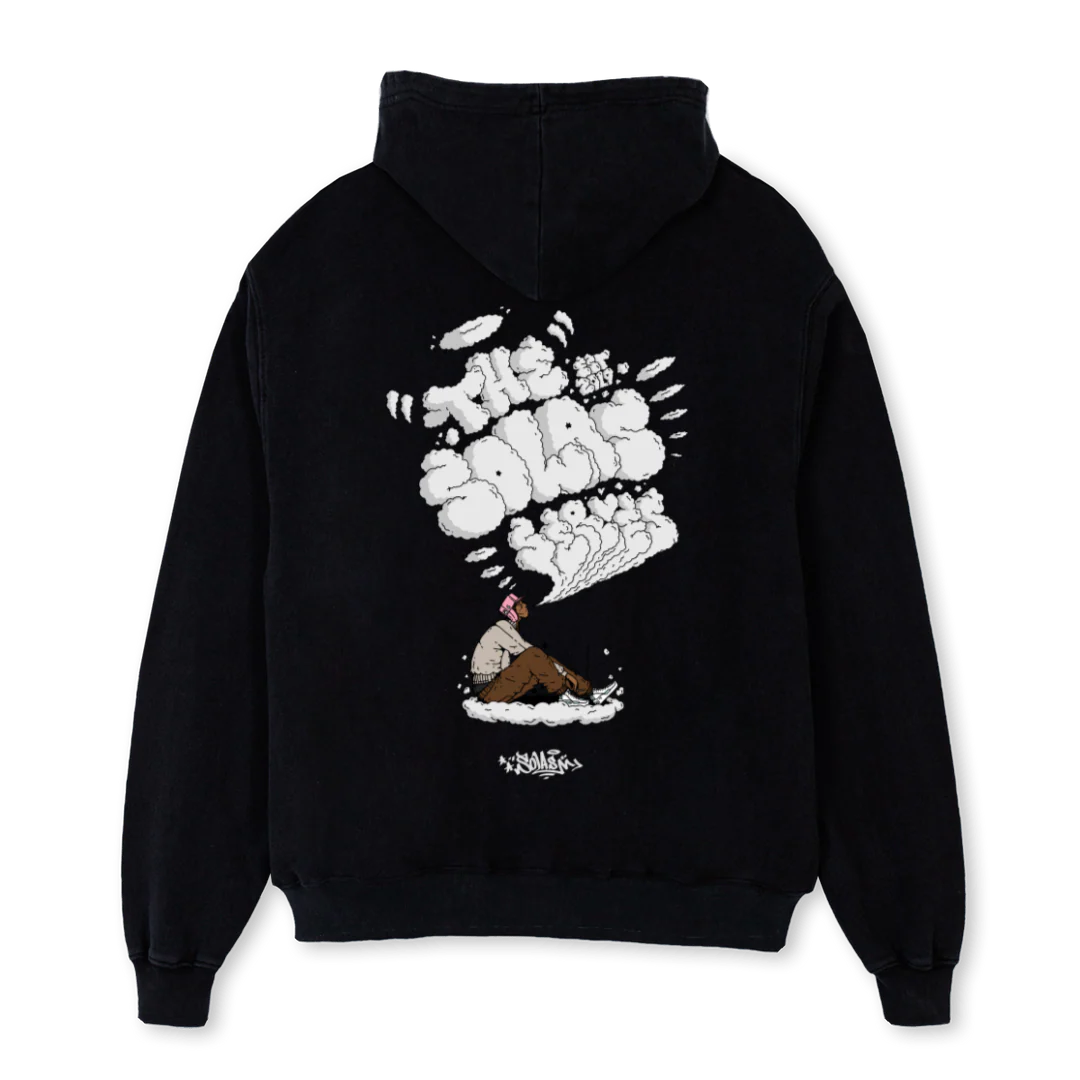 STONER Black Oversized Hoodie. - Image 2