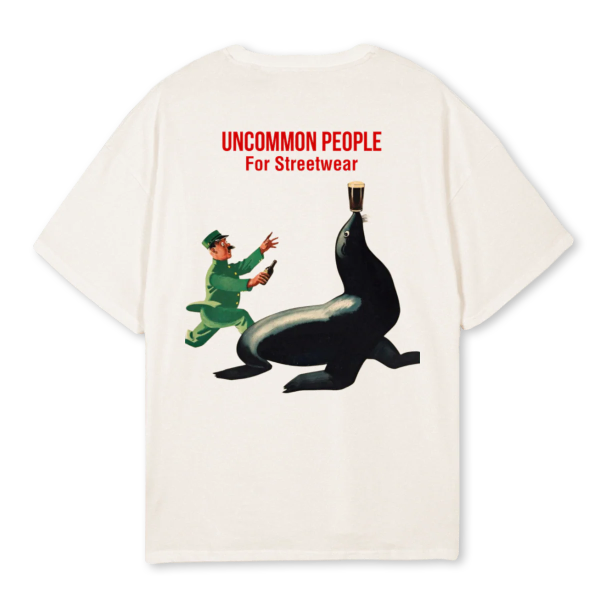 STOUT Vintage White Oversized Tee. - Image 2