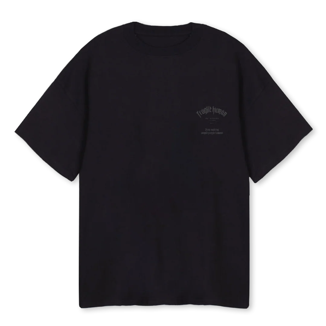 STPD TSH Black Oversized Tee.
