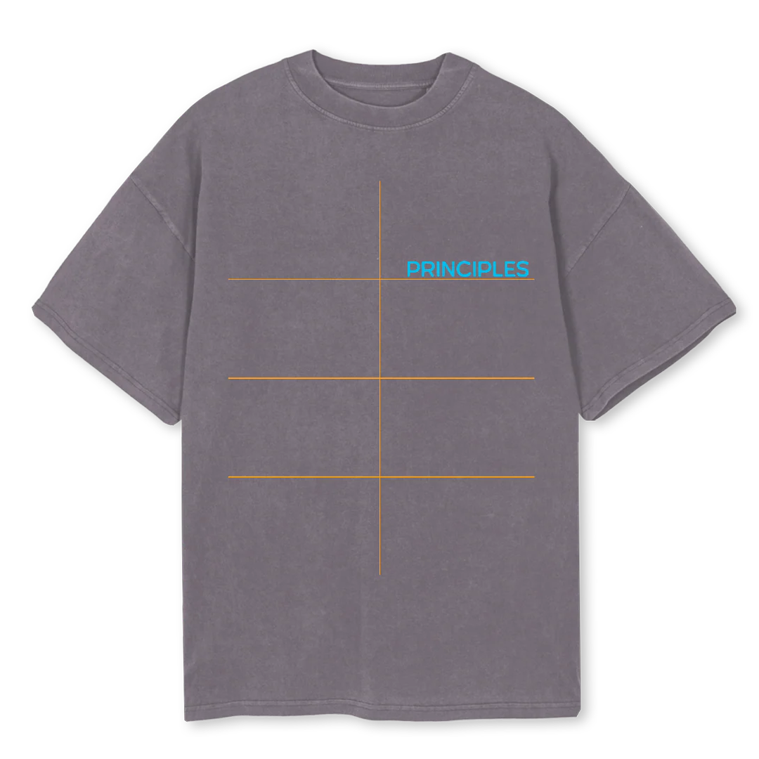 STREET  Pigment Grey Oversized Tee.