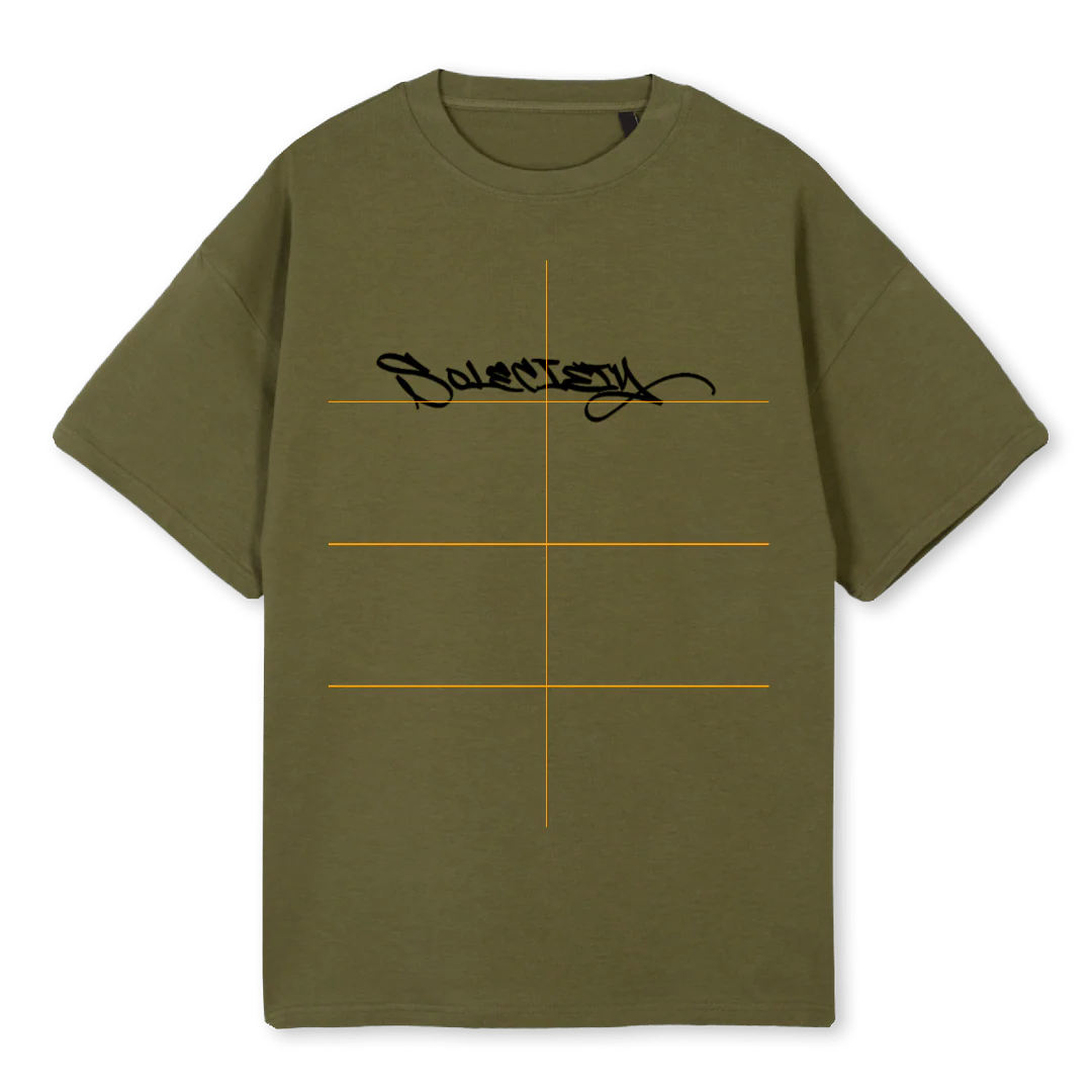 STREETS Kaki Oversized Tee.