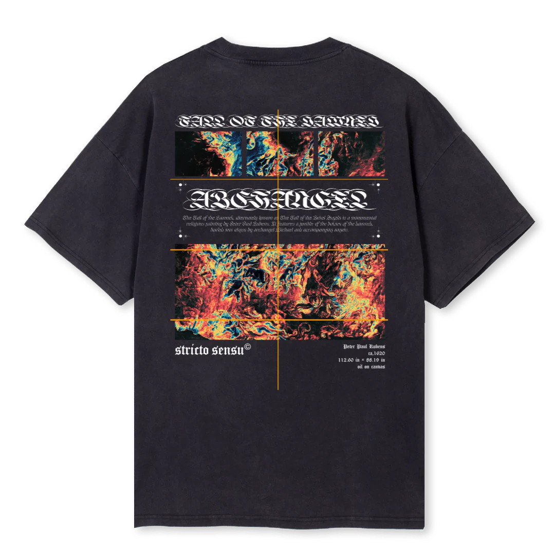 STRICTOGREY Vintage Black Oversized Tee. - Image 2