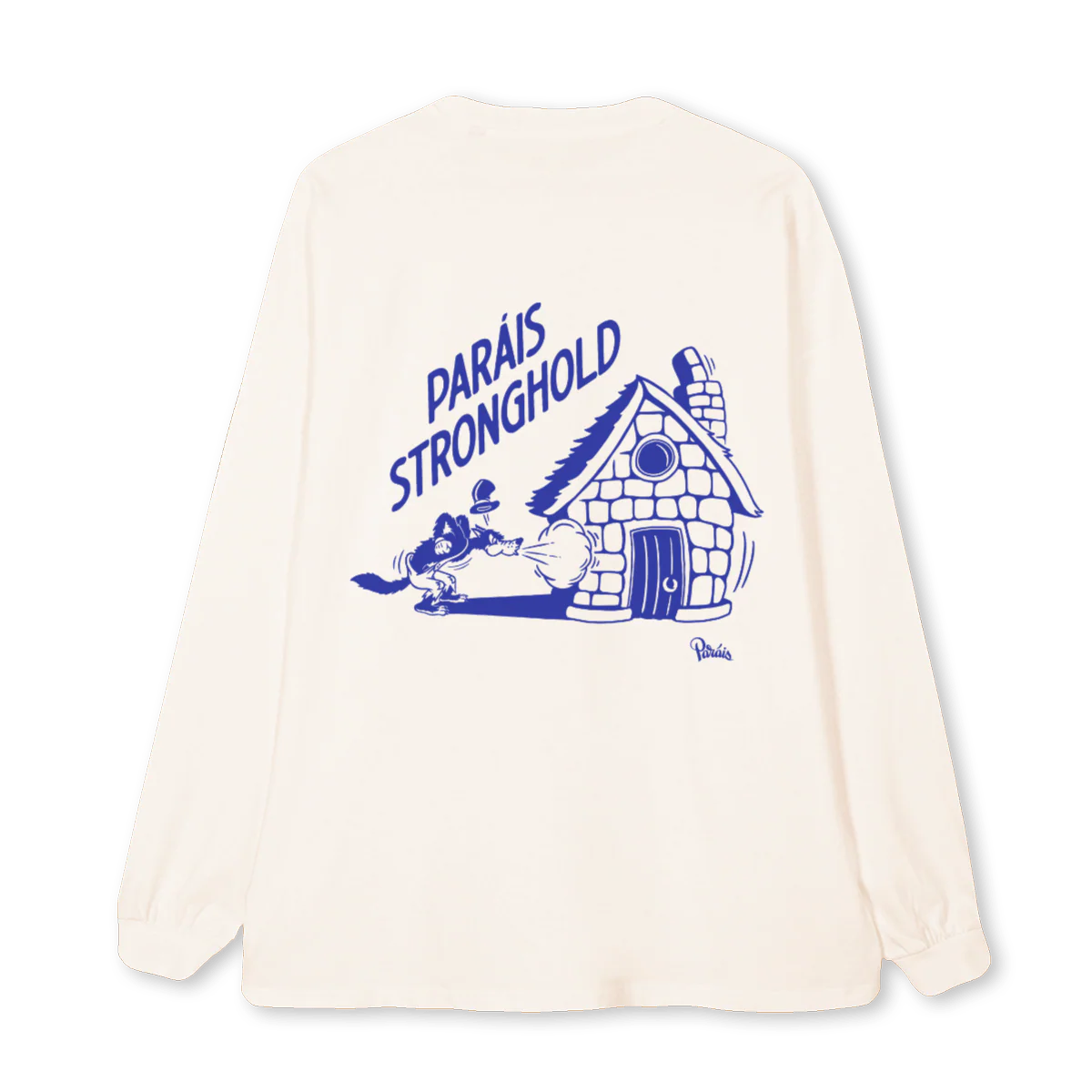 STRONGHOLD Vintage White Oversized LS Tee. - Image 2