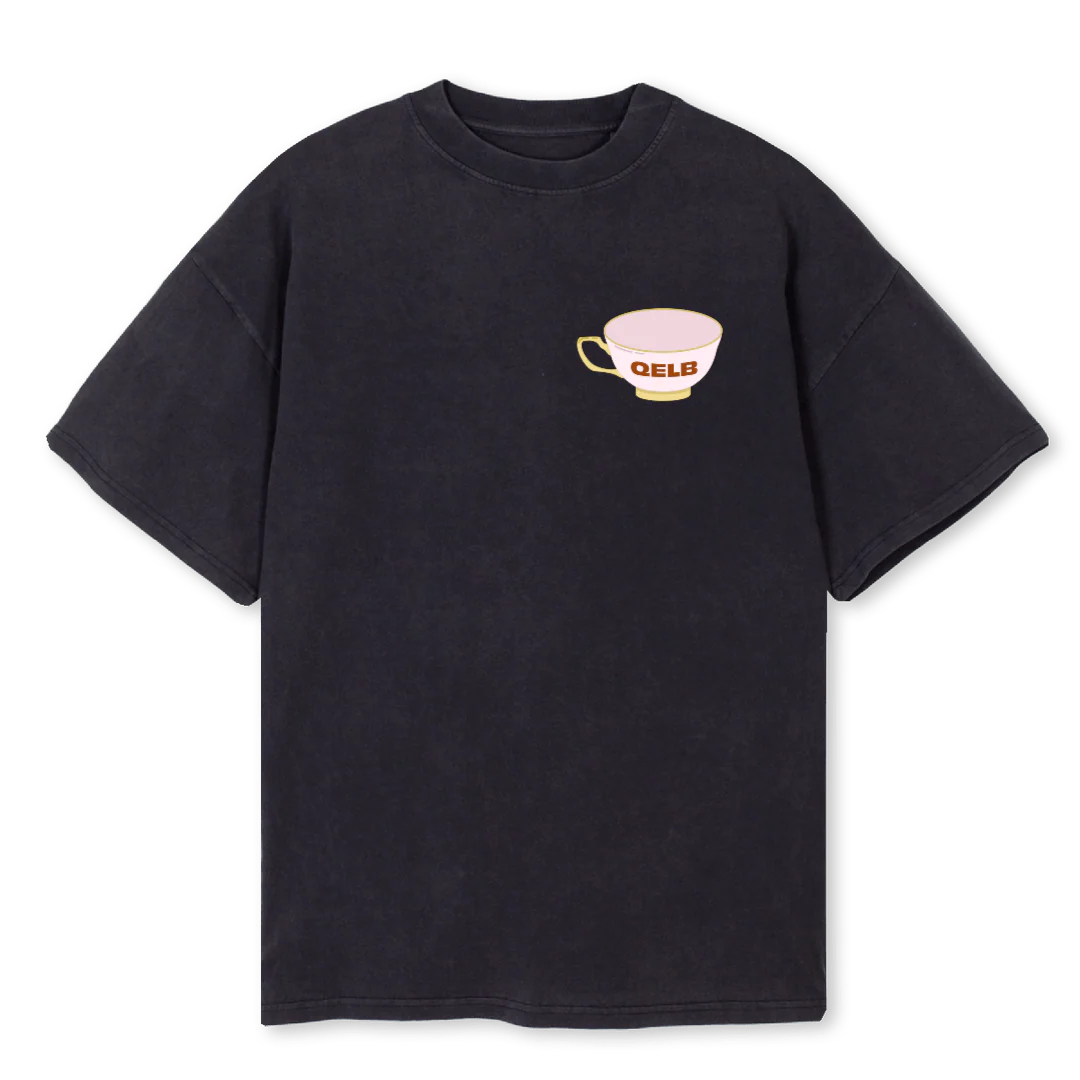 STT B T Vintage Black Oversized Tee.