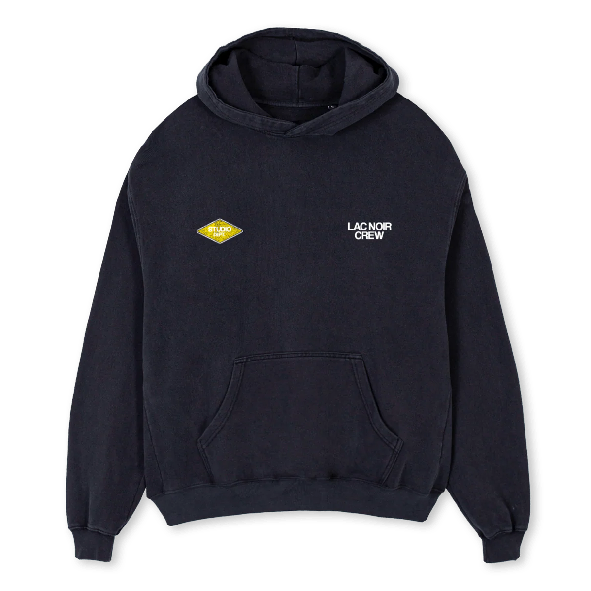 STUDIOWEAR Vintage Black Oversized Hoodie.
