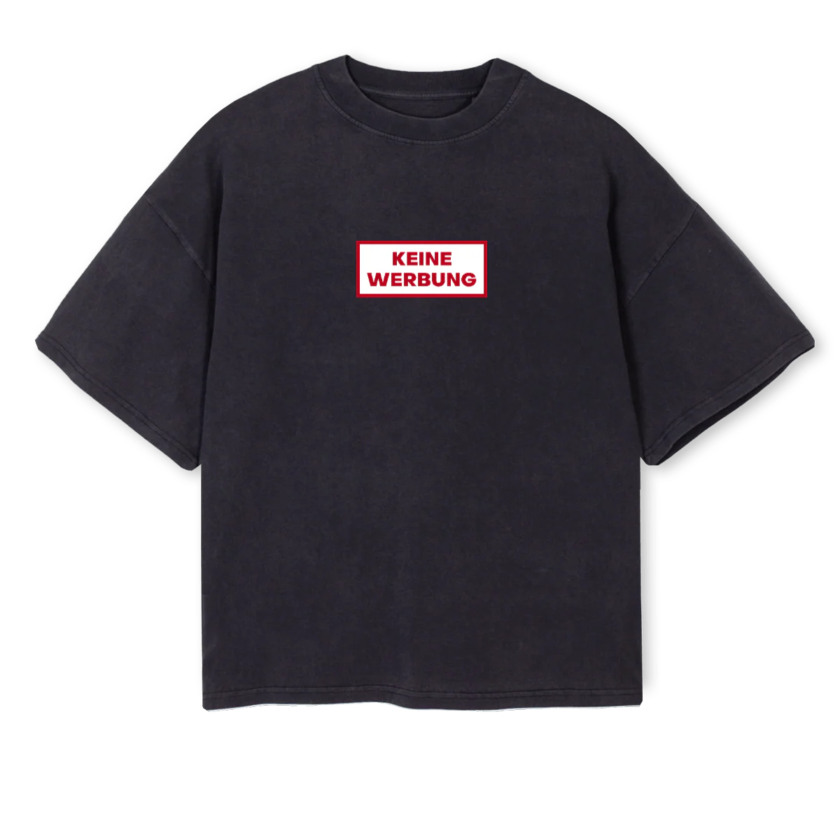 SUGARWATERR Vintage Black Oversized Boxy Tee.