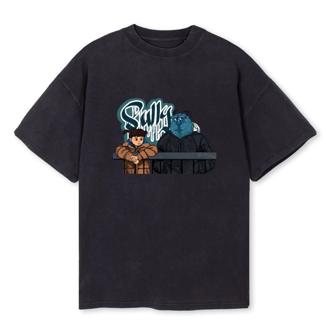 SULLY Vintage Black Oversized Tee.