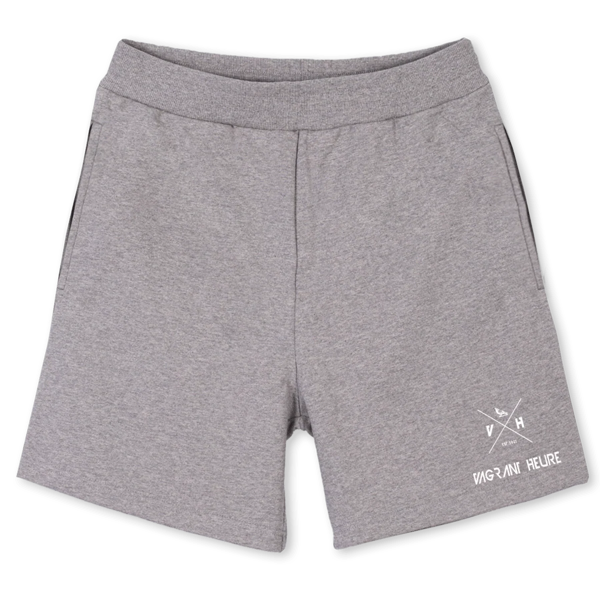 SUMMERTWOFIVE Grey Marl Relaxed Sweatshorts.