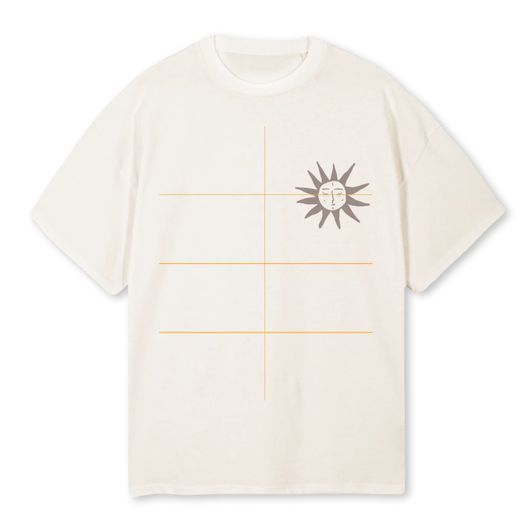 SUN SHIRT ISI Vintage White Oversized Tee.
