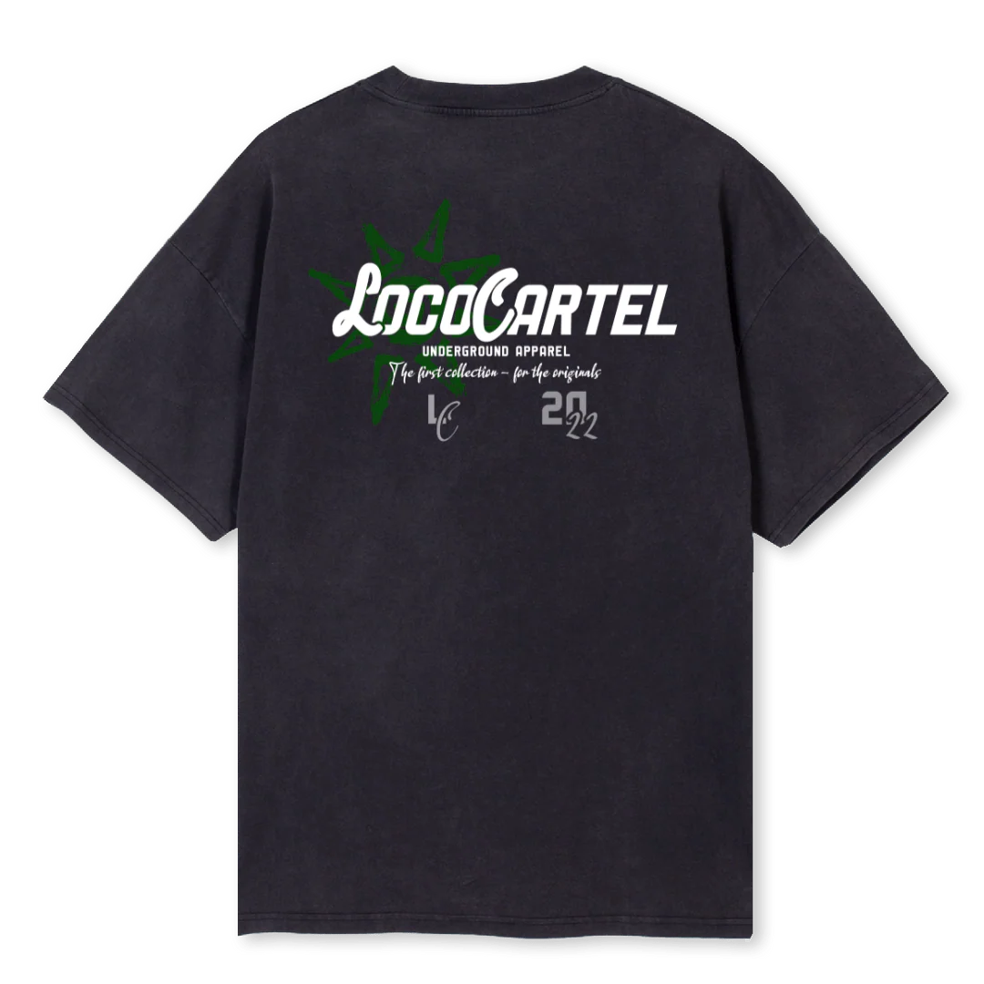 SUNSHIE Vintage Black Oversized Tee. - Image 2