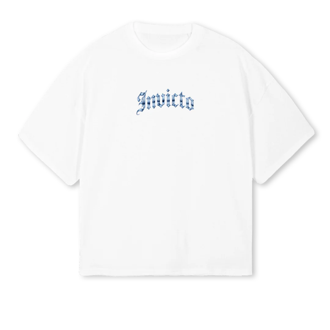 SUP White Oversized Boxy Tee.