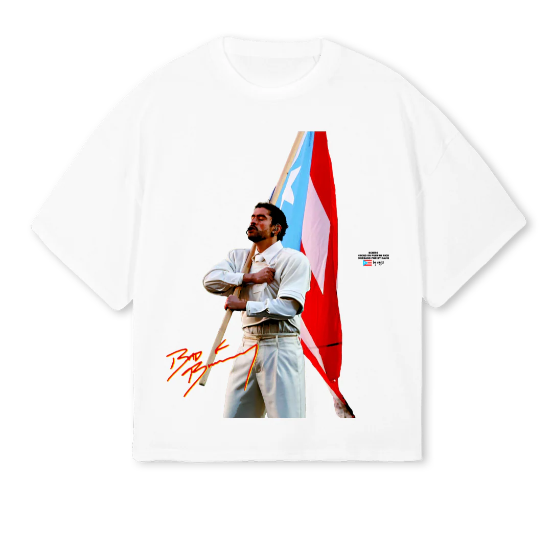 SUPERBOWL White Oversized Boxy Tee.