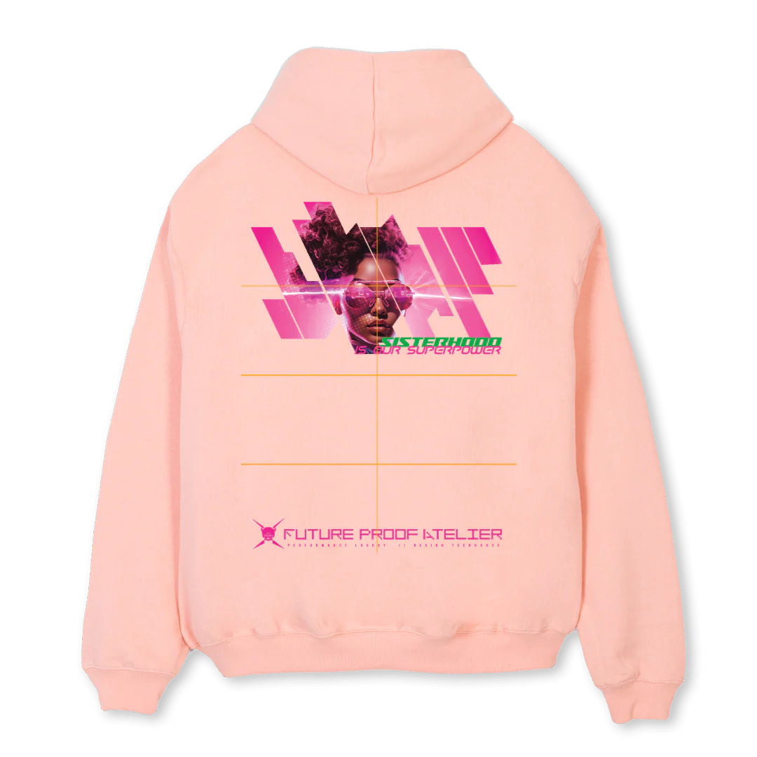 SUPERPOWER Pink Clay Oversized Hoodie. - Image 2