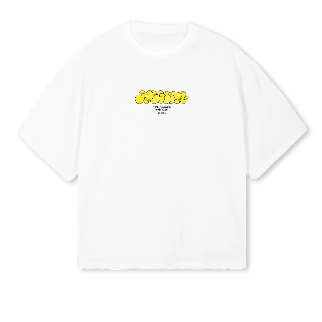 SUPPORTERSSHIRT White Oversized Boxy Tee.