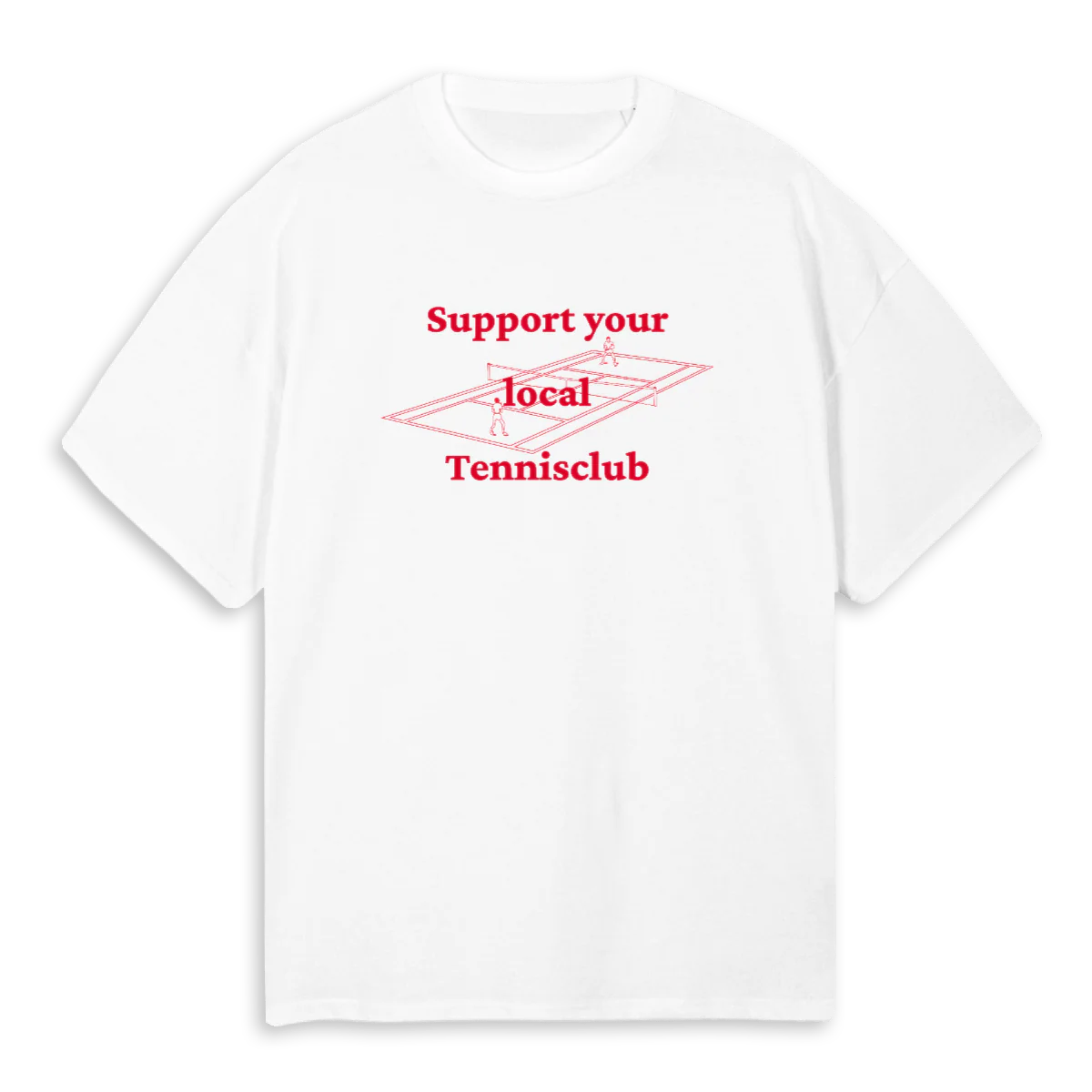 SUPPORTYOURLOCALTENN White Oversized Tee.