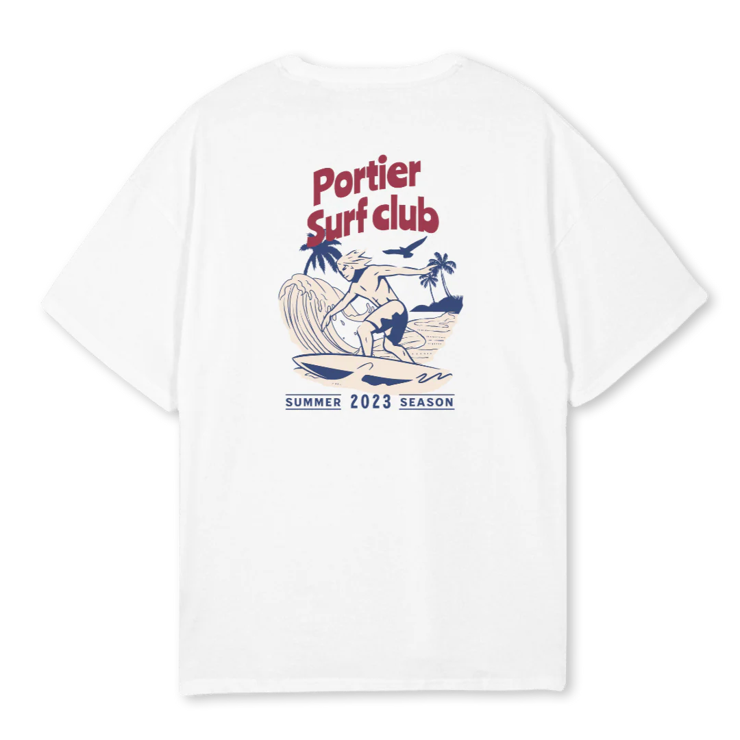 SURF CLUBTEE White Oversized Tee. - Image 2
