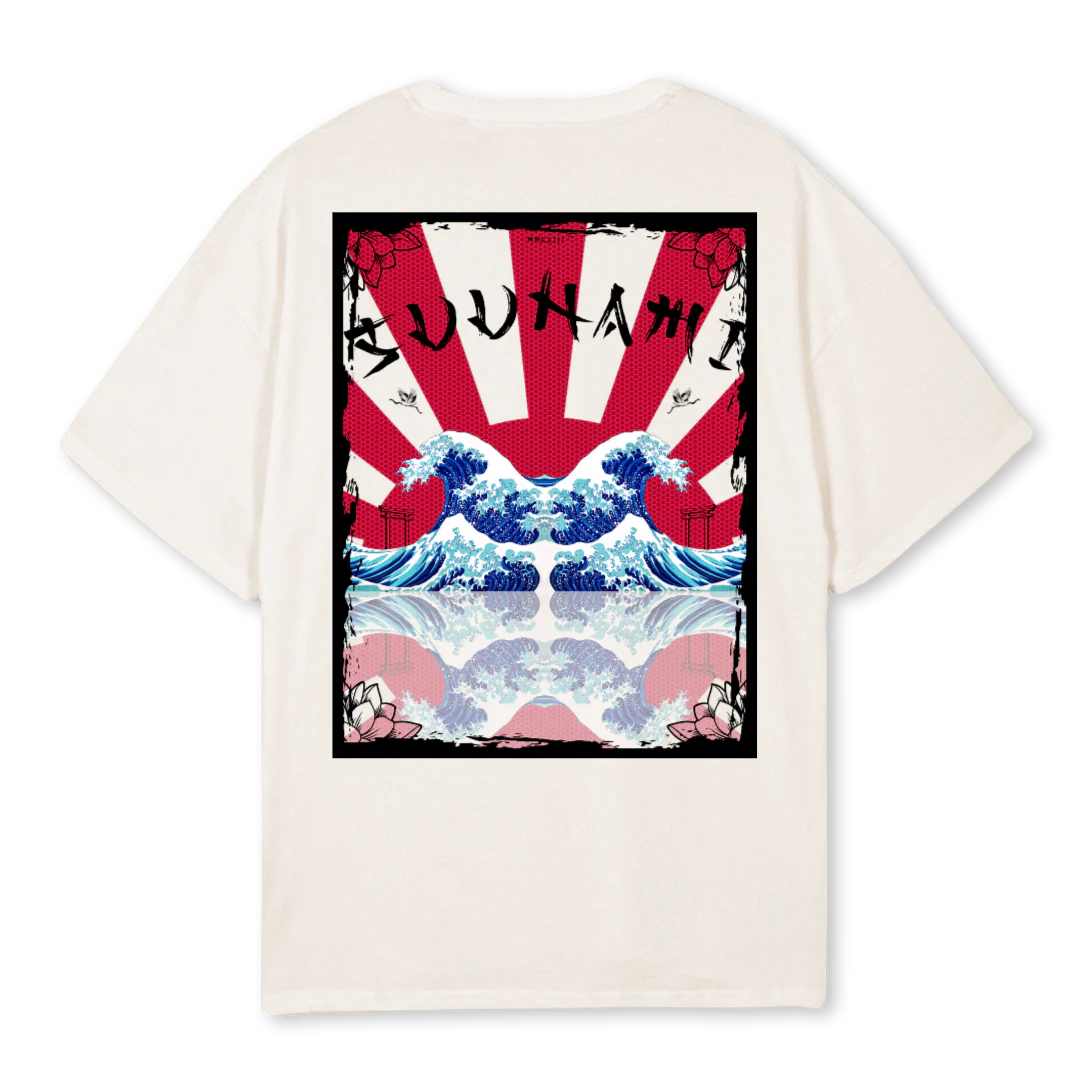 SUUNAMI Vintage White Oversized Tee. - Image 2