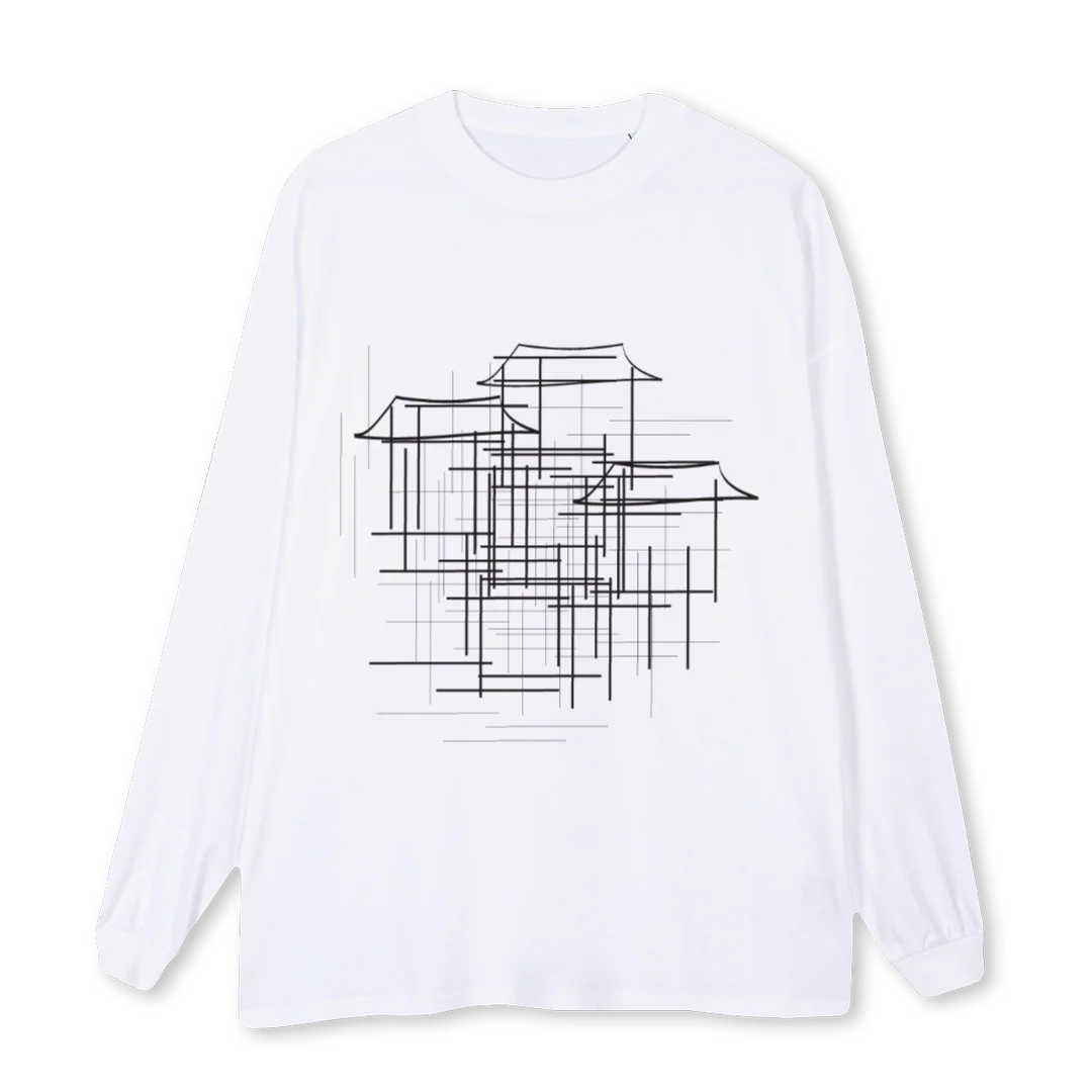SV HOME White Oversized LS Tee.