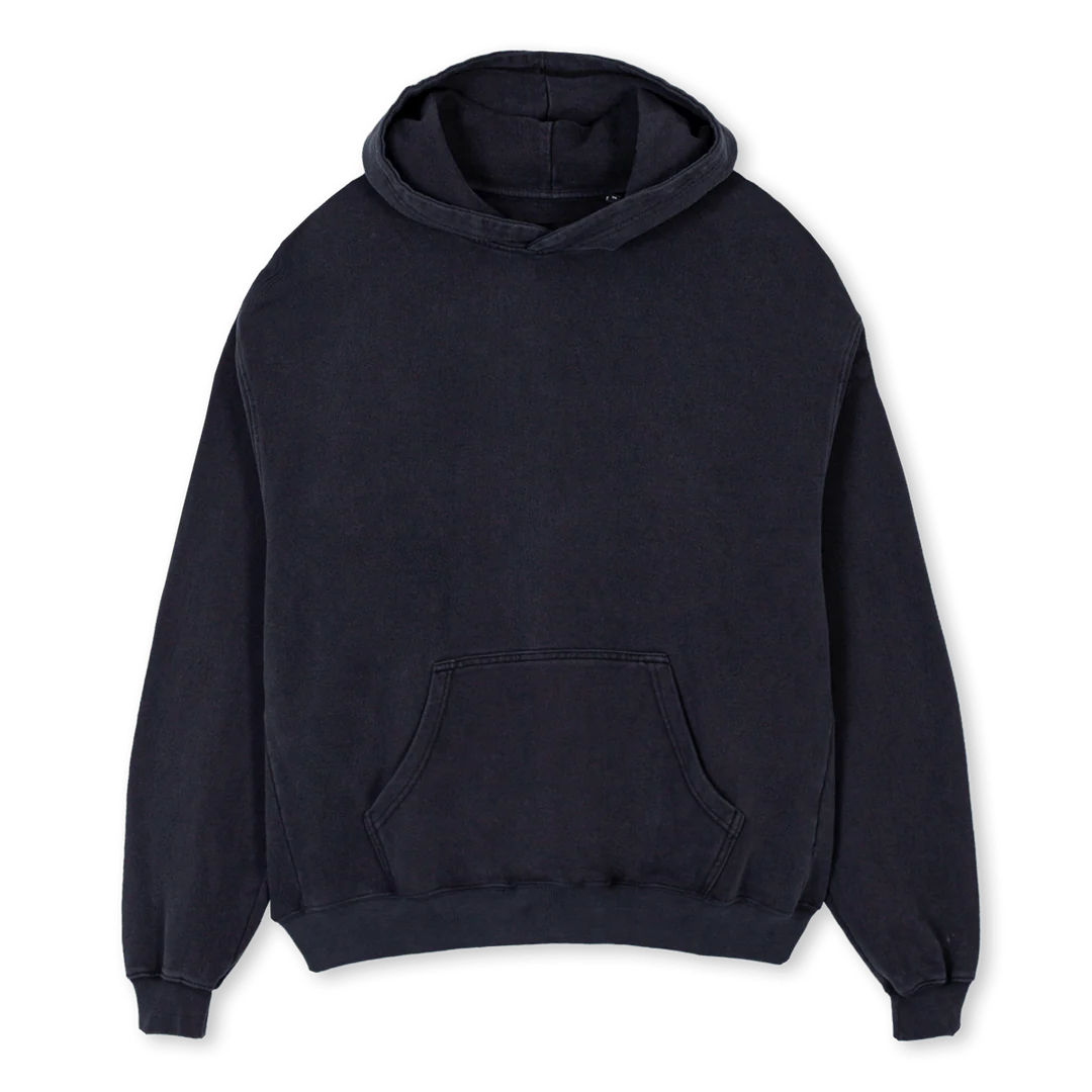 SVART HUVTROJA SPICY Vintage Black Oversized Hoodie.