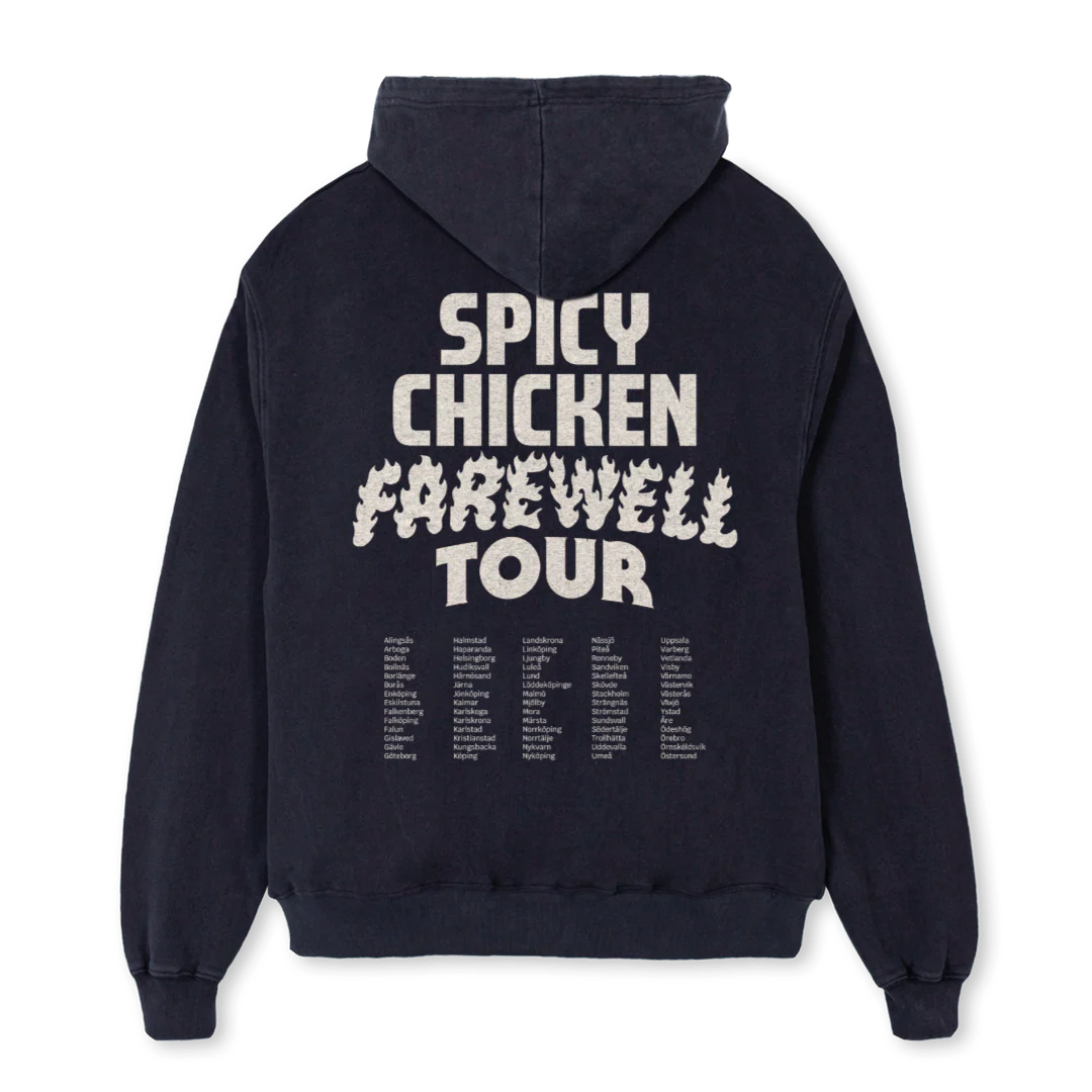 SVART HUVTROJA SPICY Vintage Black Oversized Hoodie. - Image 2