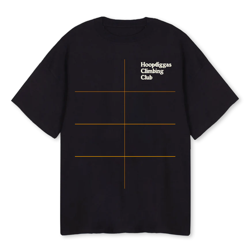 SVARTCLIMBING Black Oversized Tee.