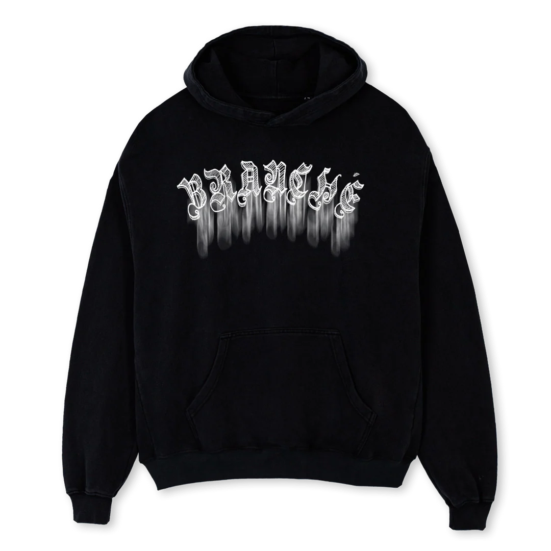 SWEATBK Black Oversized Hoodie.