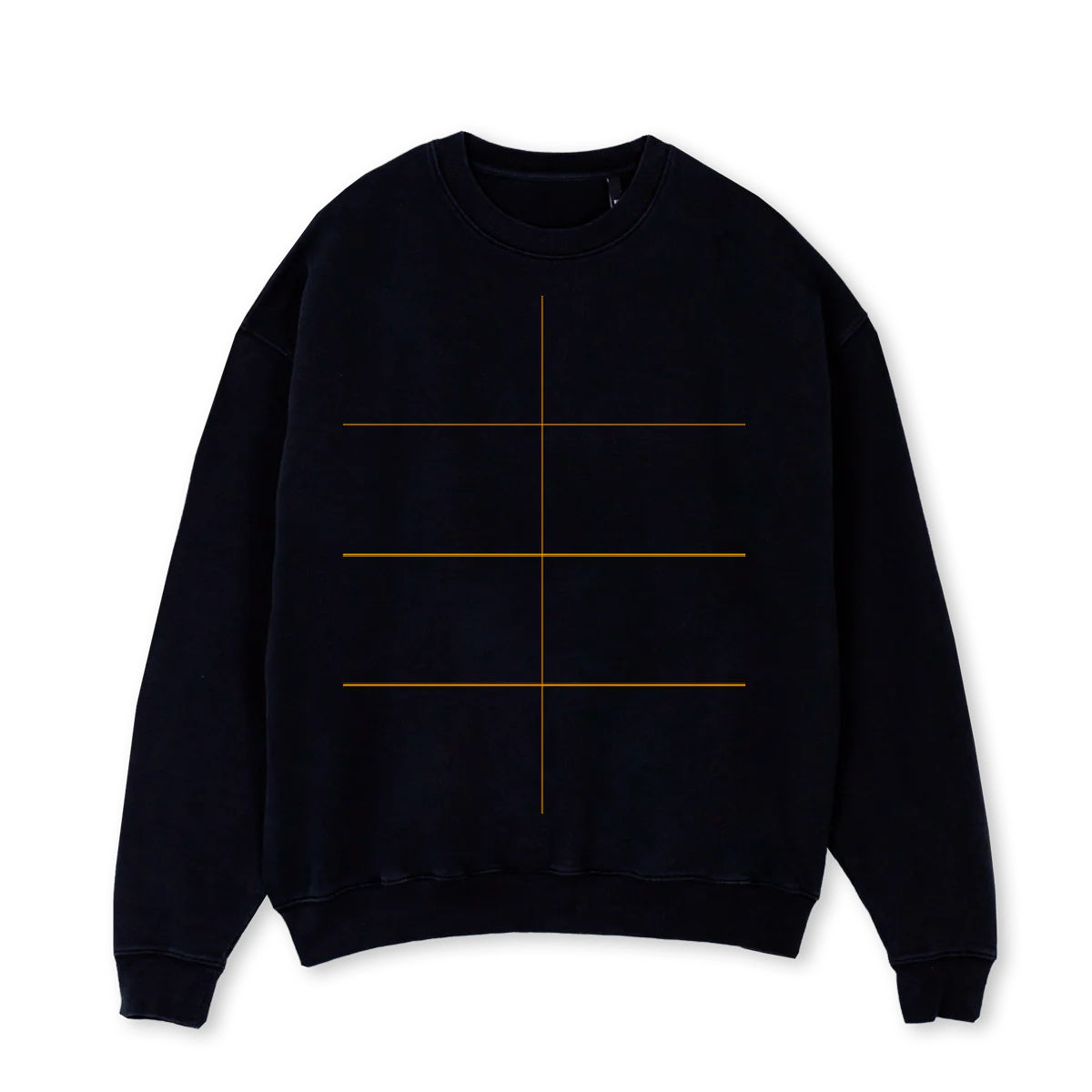 SWEATBLACKWHITELOGO_1 Black Oversized Crewneck Sweater.