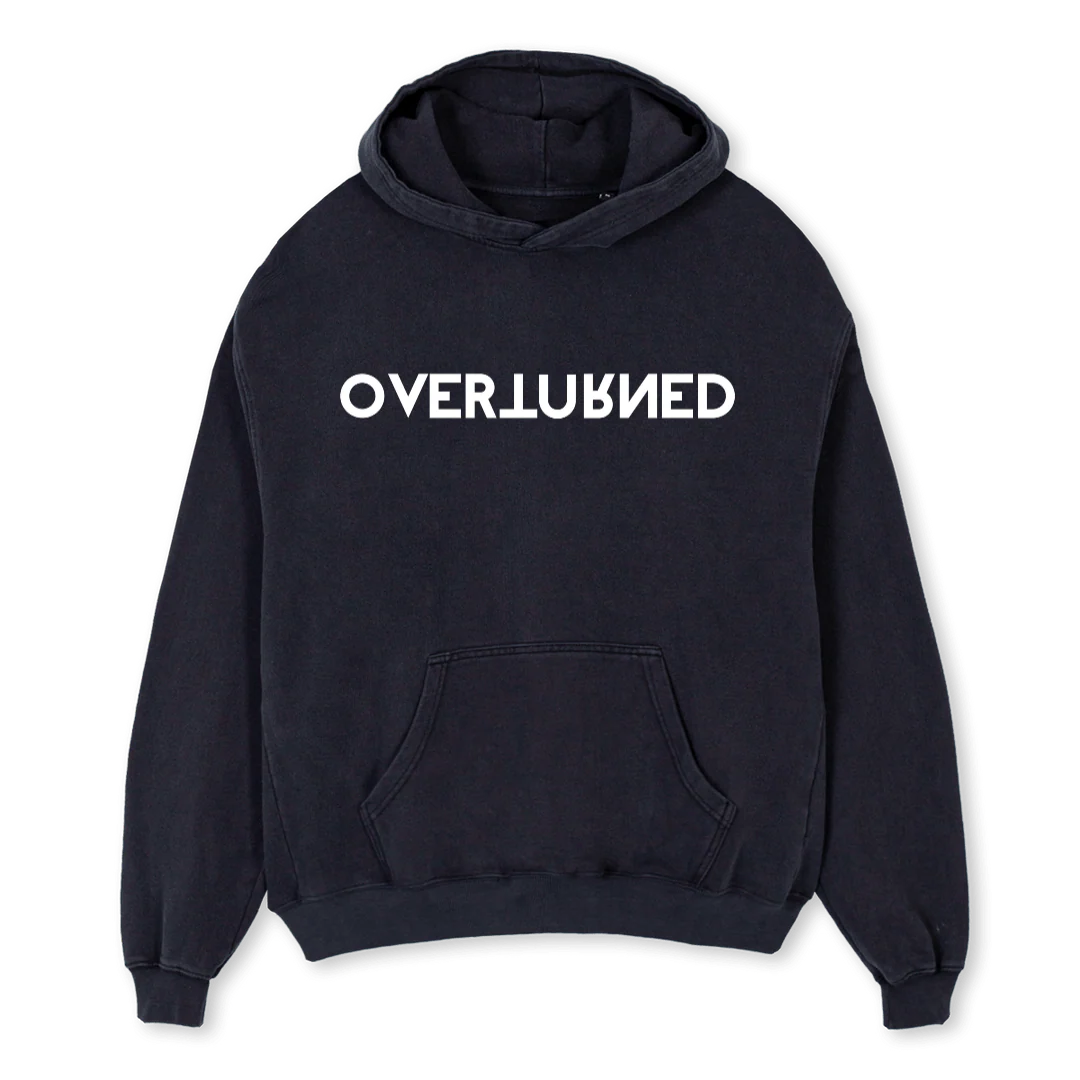 SWEATER Vintage Black Oversized Hoodie.