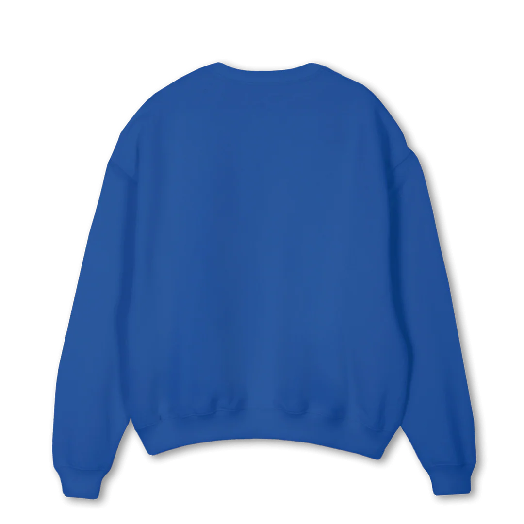 SWGREY Cobalt Blue Oversized Crewneck Sweater. - Image 2