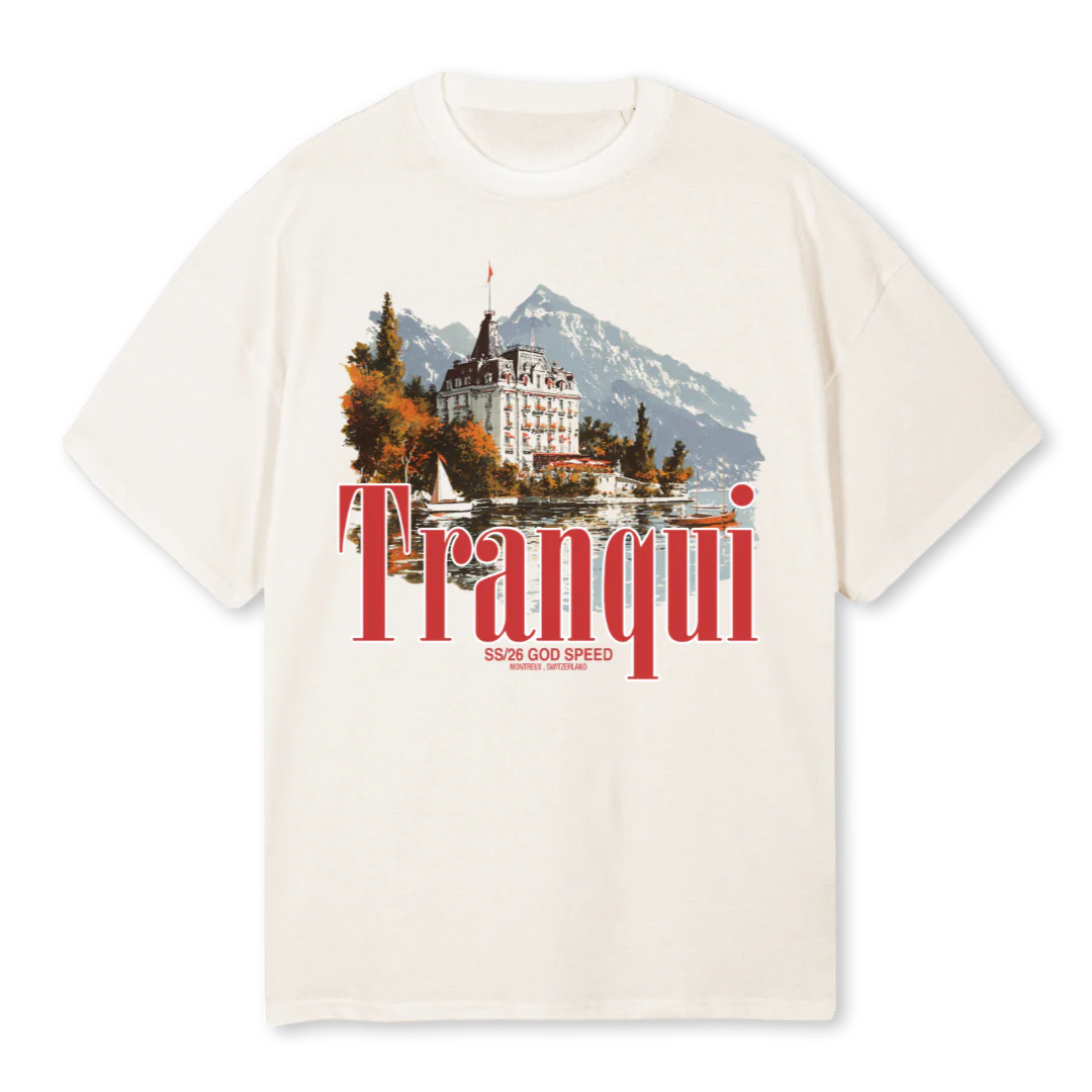 SWITZ Vintage White Oversized Tee.