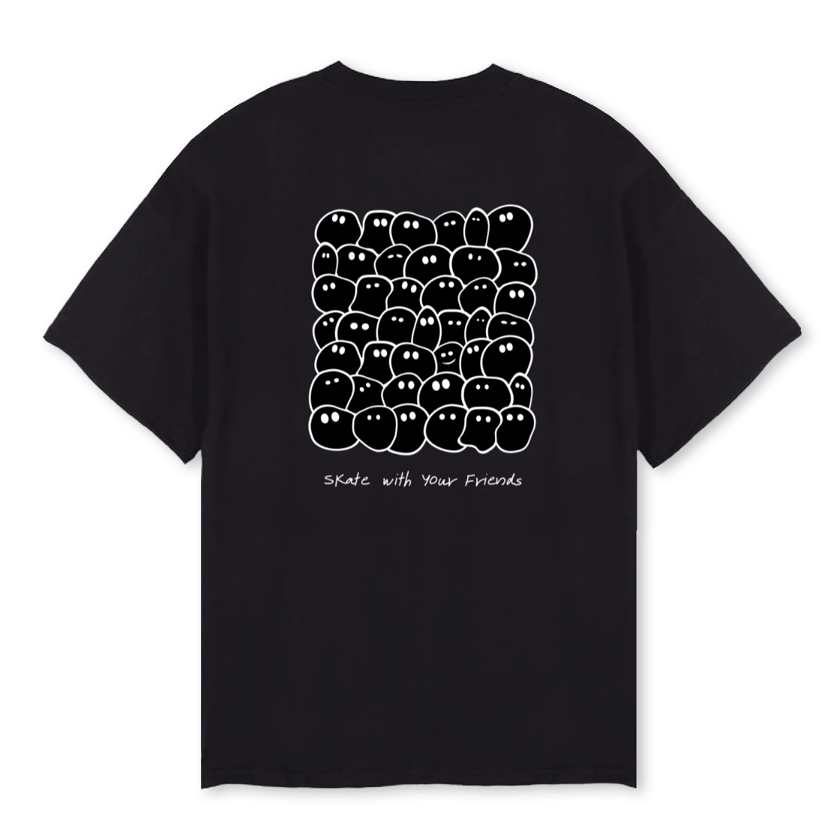 SWYFSKATEA Black Oversized Tee. - Image 2