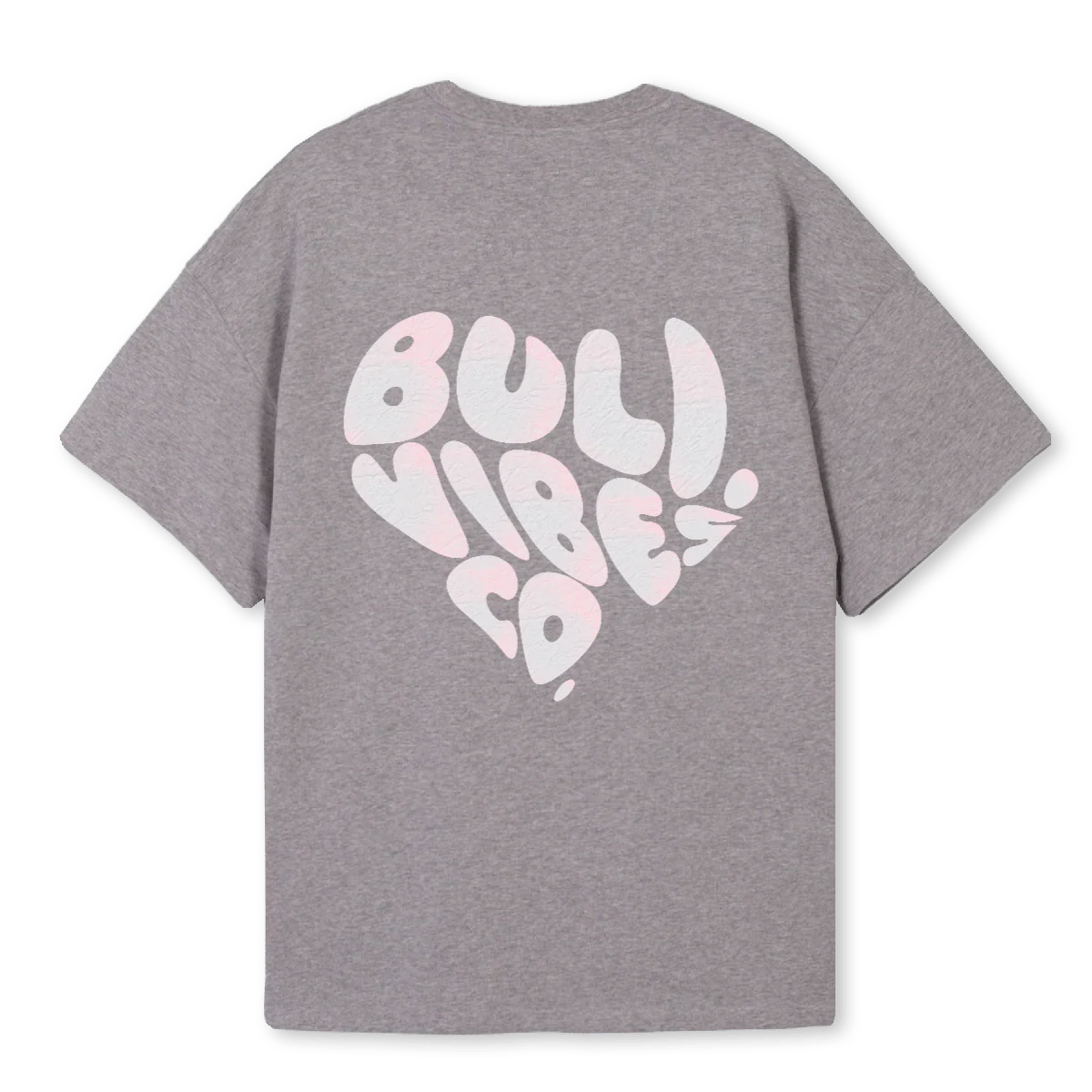 SYDÄN BLU Grey Marl Oversized Tee. - Image 2