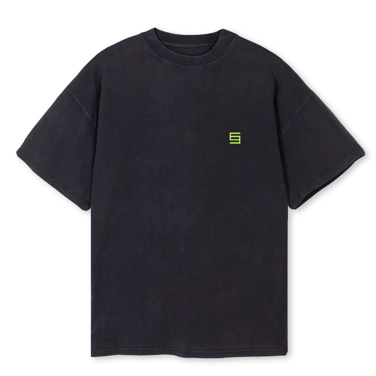 SYMBFRACT Vintage Black Oversized Tee.