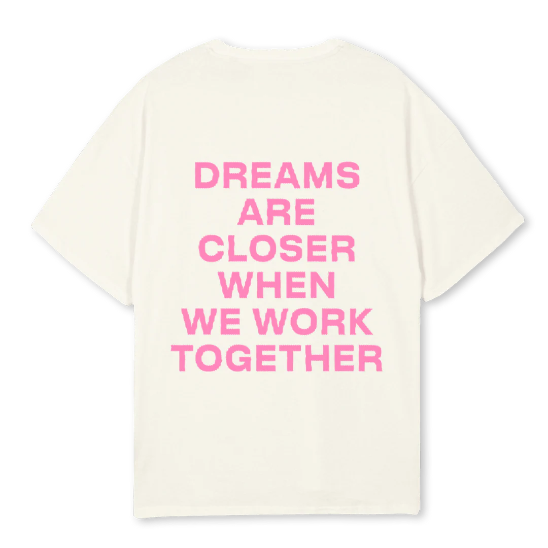 SYNERGIZE CREAM Cream Oversized Tee. - Image 2