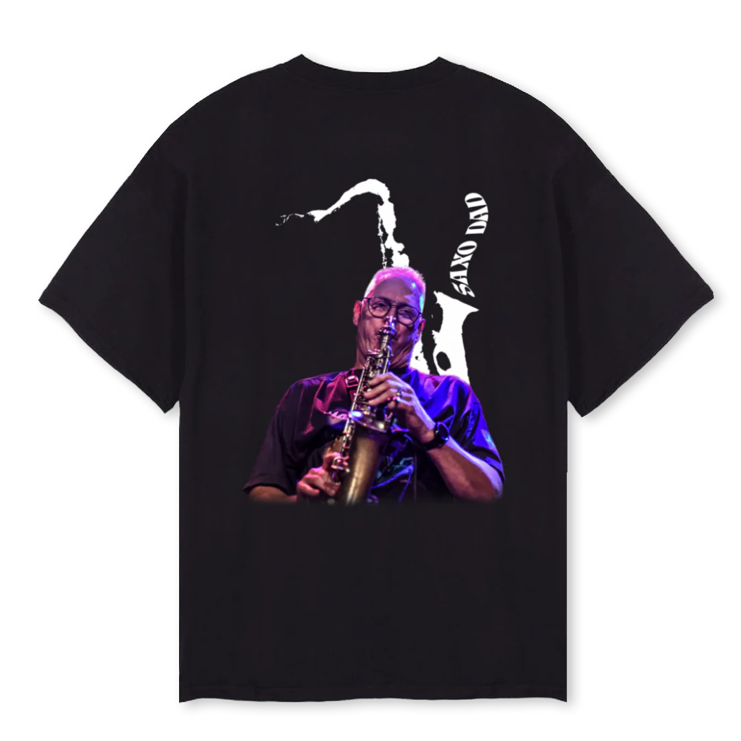 TAMARS DAD Black Oversized Tee. - Image 2