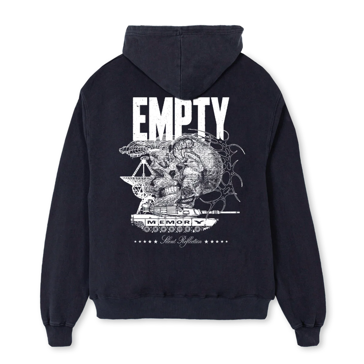 TANKHOODIE Vintage Black Oversized Hoodie. - Image 2