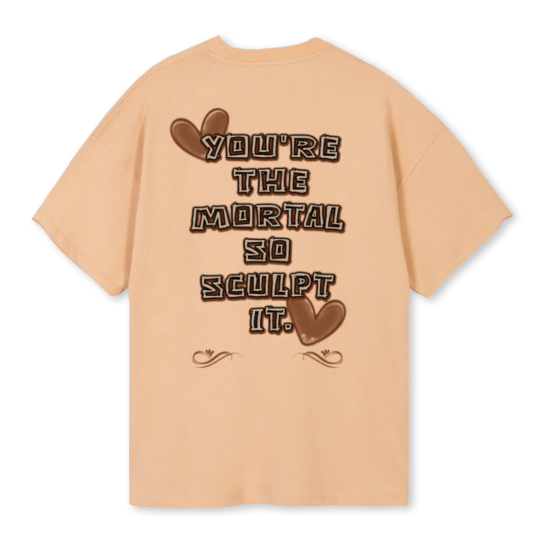 TANMSTEE Sand Oversized Tee. - Image 2