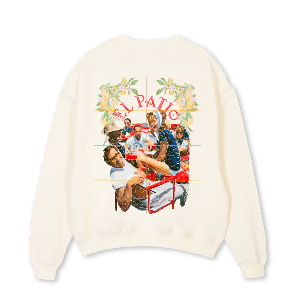 TARDEOSCREWNECK Cream Oversized Crewneck Sweater. - Image 2